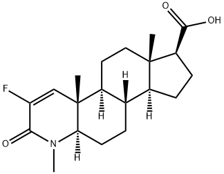 1H-Indeno[5,4-f]quinoline-7-carboxylic acid, 3-fluoro-2,4a,4b,5,6,6a,7,8,9,9a,9b,10,11,11a-tetradecahydro-1,4a,6a-triMethyl-2-oxo-, (4aS,4bS,6aS,7S,9aS,9bS,11aR)- Structure