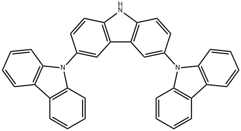 3,6-(二咔唑基)三咔唑,606129-90-2,结构式