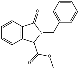 Methyl 2-benzyl-3-oxoisoindoline-1-carboxylate Structure
