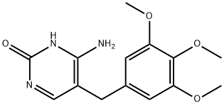 Trimethoprim Related Compound A (25 mg) (4-amino-5-(3,4,5-trimethoxybenzyl)pyrimidin-2-ol) (AS) Structure