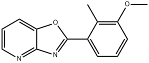 2-(3-甲氧基-2-甲基苯基)恶唑并[4,5-B]吡啶, 60772-59-0, 结构式