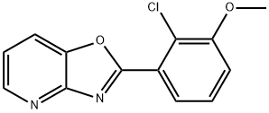 2-(2-Chloro-3-Methoxyphenyl)oxazolo[4,5-b]pyridine Structure