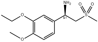 (R)-1-(3-乙氧基-4-甲氧基苯基)-(甲磺酰基)乙胺,608142-27-4,结构式