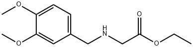ethyl 2-((3,4-diMethoxybenzyl)aMino)acetate hydrochloride Structure