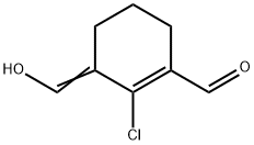 2-chloro-3-(hydroxyMethylene)cyclohex-1-enecarbaldehyde Structure