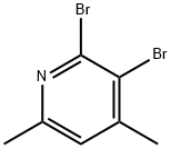 2,3-ジブロモ-4,6-ジメチルピリジン 化学構造式