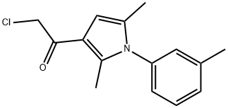 2-chloro-1-[2,5-diMethyl-1-(3-Methylphenyl)-1H-pyrrol-3-yl]ethan-1-one Structure