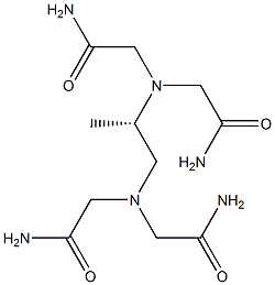 2,2',2'',2'''-[[(1S)-1-Methyl-1,2-ethanediyl]dinitrilo]tetrakisacetamide Struktur