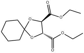 (2R,3R)-diethyl 1,4-dioxaspiro[4.5]decane-2,3-dicarboxylate Structure