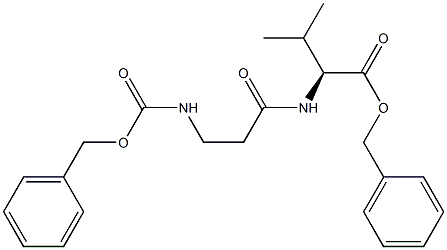CARBOBENZYLOXY-BETA-ALANYL-L-VALINE BENZYL ESTER Structure