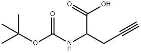 N-Boc-2-propargyl-glycine Struktur
