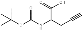 N-Boc-2-propargyl-glycine Structure