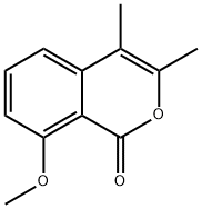 8-Methoxy-3,4-diMethyl-1H-isochroMen-1-one 化学構造式