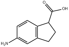 5-氨基-2,3-二氢-1H-茚-1-羧酸,61346-48-3,结构式