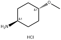 反式-4-甲氧基环己胺盐酸盐 结构式
