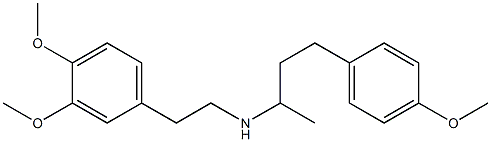 N-(3,4-diMethoxyphenethyl)-4-(4-Methoxyphenyl)butan-2-aMine Struktur