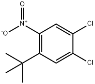 1,2-Dichloro-4-(1,1-diMethylethyl)-5-nitrobenzene Struktur