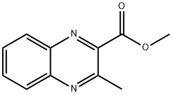 2-Quinoxalinecarboxylic acid, 3-Methyl-, Methyl ester 化学構造式