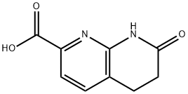 7-oxo-5,6,7,8-tetrahydro-1,8-naphthyridine-2-carboxylic acid 化学構造式