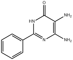 5,6-二氨基-2-苯基-嘧啶-4-醇, 61595-45-7, 结构式