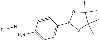4-(4,4,5,5-tetraMethyl-1,3,2-dioxaborolan-2-yl)aniline hydrochloride Structure