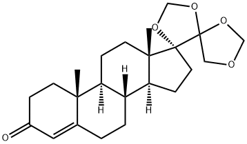 17,20:20,21-Bis(Methylenedioxy)pregn-4-en-3-one 结构式