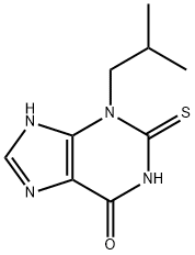 3-isobutyl-2-thioxo-2,3-dihydro-1H-purin-6(7H)-one Structure