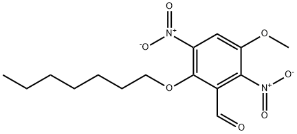 2-(庚氧基)-5-甲氧基-3,6-二硝基苯甲醛, 619314-95-3, 结构式