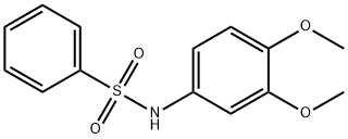 N-(3,4-dimethoxyphenyl)benzenesulfonamide Struktur