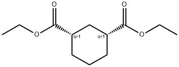 cis-1,3-Cyclohexanedicarboxylic acid diethyl ester Struktur