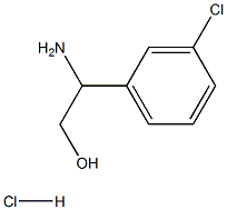 (S)-2-氨基-2-(3-氯苯基)乙醇盐酸盐, 620616-08-2, 结构式