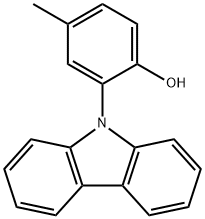 2-(9H-咔唑-9-基)-4-甲基苯酚, 620987-78-2, 结构式