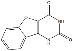 1H-ベンゾ[4,5]フロ[3,2-D]ピリミジン-2,4-ジオン 化学構造式