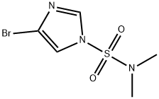 4-溴-N,N-二甲基-1H-咪唑-1-磺酰胺, 623577-41-3, 结构式