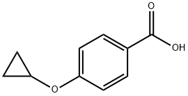 4-Cyclopropoxy-benzoic acid 化学構造式