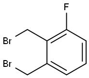 1,2-bis(bromomethyl)-3-fluorobenzene Struktur