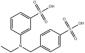 3-[Ethyl[(4-sulfophenyl)Methyl]aMino]benzenesulfonic Acid 结构式