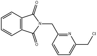 1H-ISOINDOLE-1,3(2H)-DIONE,2-[[6-(CHLOROMETHYL)-2-PYRIDINYL]METHYL]- Structure