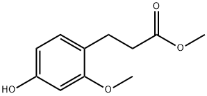 3-(2-甲氧基-4-羟基苯基)丙酸甲酯, 628333-35-7, 结构式
