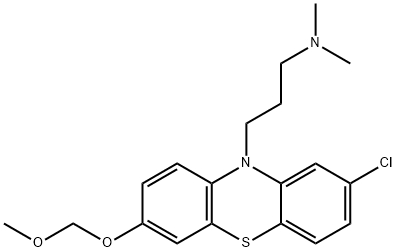 2-Chloro-7-(MethoxyMethoxy)-N,N-diMethyl-10H-phenothiazine-10-propanaMine Structure