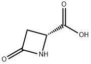 (2R)-4-オキソアゼチジン-2-カルボン酸 化学構造式