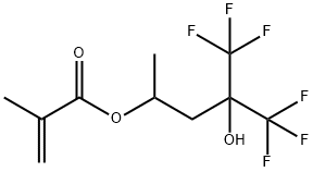 2-Propenoic acid, 2-Methyl-, 4,4,4-trifluoro-3-hydroxy-1-Methyl-3-(trifluoroMethyl)butyl ester 化学構造式