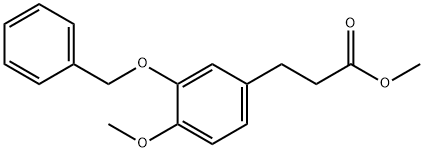 4-Methoxy-3-(phenylMethoxy)benzenepropanoic Acid Methyl Ester Structure