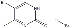 5-溴-4-甲基嘧啶-2(1H)-酮氢溴酸盐 结构式