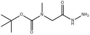 叔丁基(2 - 肼基-2 - 氧代乙基)(甲基)氨基甲酸叔丁酯 结构式