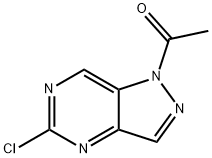 Ethanone, 1-(5-chloro-1H-pyrazolo[4,3-d]pyriMidin-1-yl)- Structure