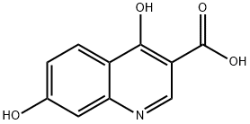 4,7-Dihydroxyquinoline-3-carboxylic acid Struktur