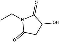 1-乙基-3-羟基-2,5-吡咯烷二酮 结构式