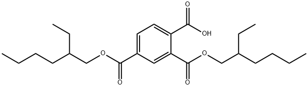1,2,4-Benzenetricarboxylic Acid 2,4-Bis(2-ethylhexyl) Ester Structure