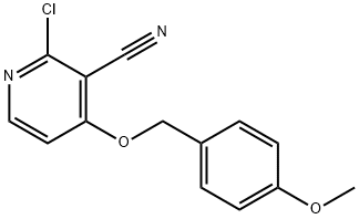 2-氯-4-((4-甲氧基苄基)氧基)氰吡啶, 635732-01-3, 结构式